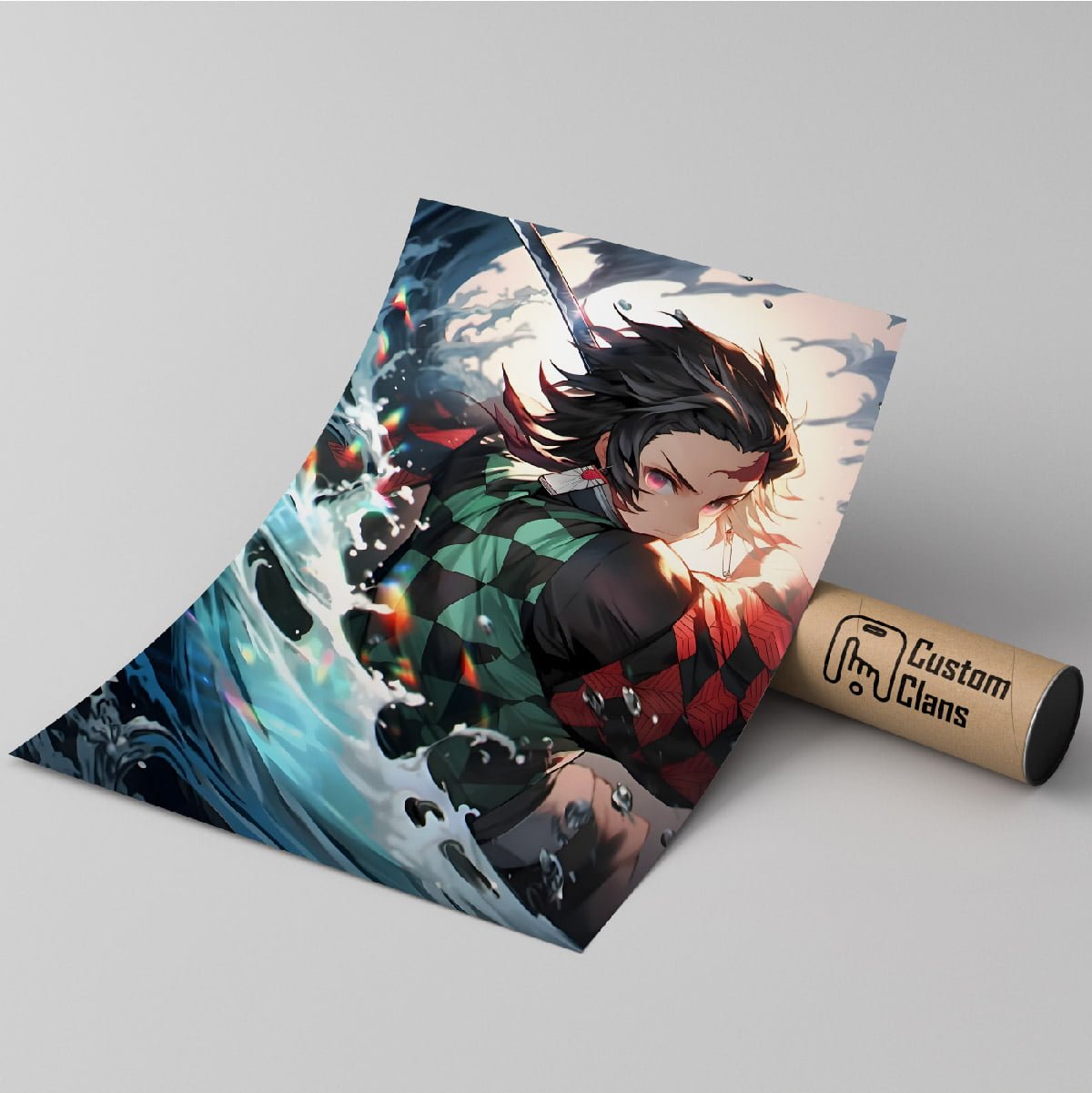 Poster | Naruto: Tanjiro Water Breathing | Size: 12x18 inches - Unique ...