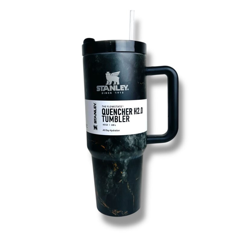 Stanley Quencher H2.0 Tumbler - 40oz ( Black Marble Edition)