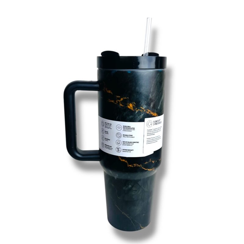 Stanley Quencher H2.0 Tumbler - 40oz ( Black Marble Edition)