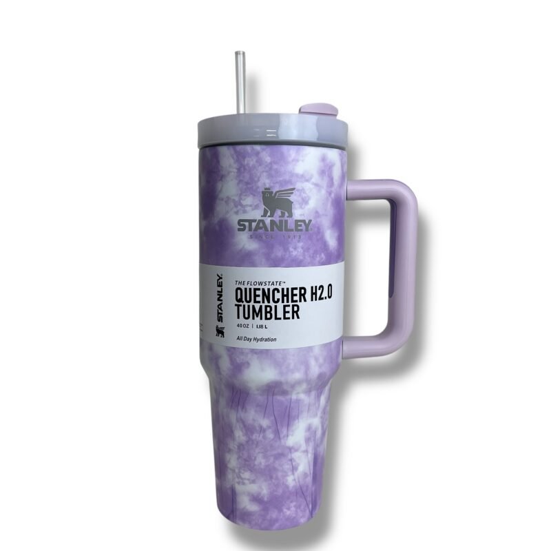 Stanley Quencher H2.0 Tumbler - 40oz (Purple Marble Edition)