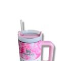 Stanley Quencher H2.0 Tumbler - 40oz (Pink Marble Edition)