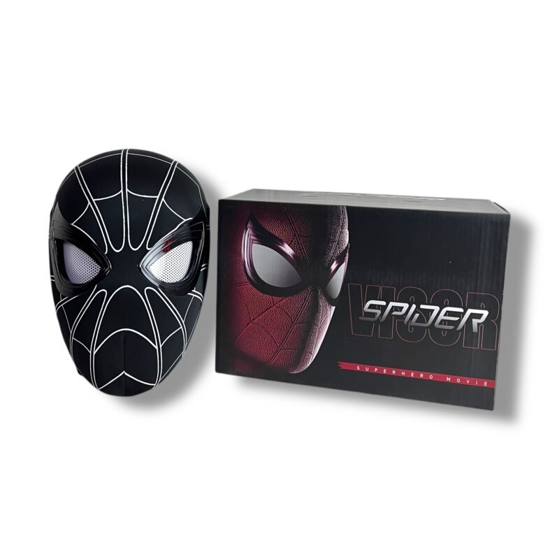 Black Spider-Man Mask – Life-Like Collectible Replica