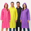 Color Splash Raincoat Set – Pack of 4 (Unisex)