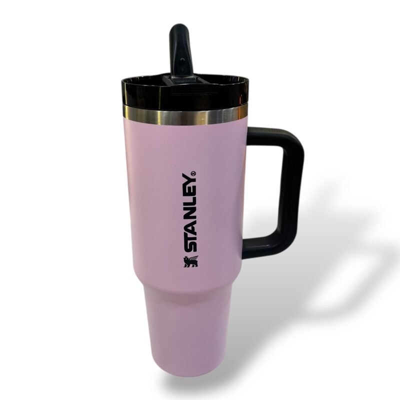 Stanley Quencher Tumbler – Matte Pink (With Handle & Lid)